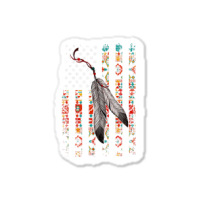 Native American Pride Flag Feather Sticker | Artistshot