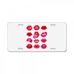 lips of love License Plate | Artistshot