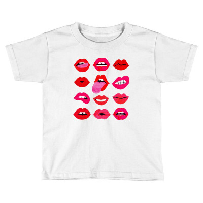 Lips Of Love Toddler T-shirt Designed By Mirazjason