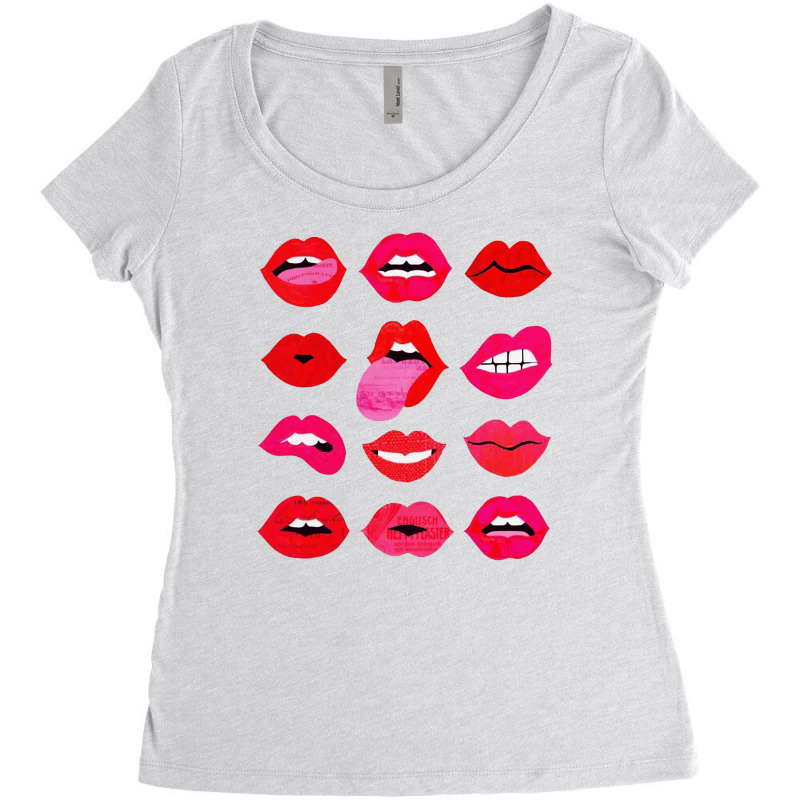 Lips Of Love Women's Triblend Scoop T-shirt | Artistshot