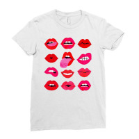 Lips Of Love Ladies Fitted T-shirt | Artistshot