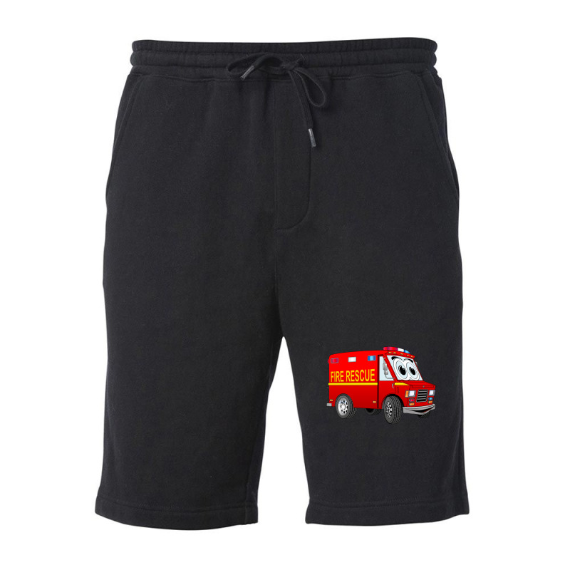 Fire Rescue Mini Van Cartoon Fleece Short by KennethSteele | Artistshot