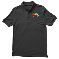 Fire Rescue Mini Van Cartoon Men's Polo Shirt | Artistshot