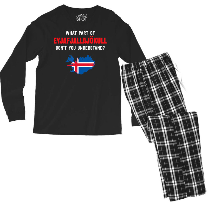 What Part Of Eyjafjallajökull, Iceland T Shirt Men's Long Sleeve Pajama Set by wevipaenizhu | Artistshot