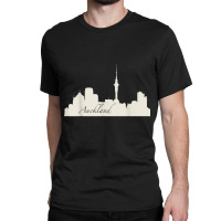 Auckland, New Zealand City Skyline Souvenir Style T Shirt Classic T-shirt | Artistshot