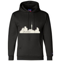 Auckland, New Zealand City Skyline Souvenir Style T Shirt Champion Hoodie | Artistshot