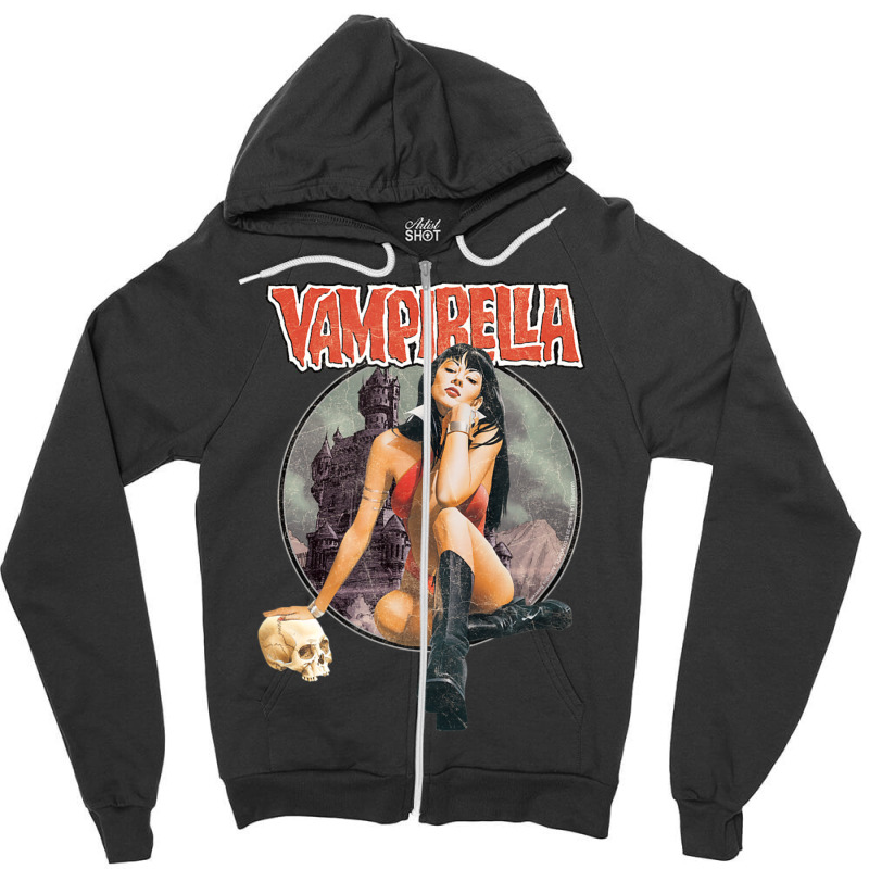 Vampirella Zipper Hoodie by atereabag | Artistshot