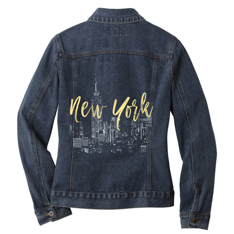 New York City Ladies Denim Jacket by Kosdapen517 | Artistshot