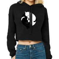 Eternal Cat Love Cropped Hoodie | Artistshot