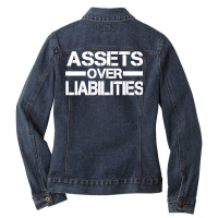 Assets Over Liabilities Men's Pullover Hoodie Ladies Denim Jacket | Artistshot