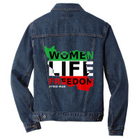 Free Iran Women Life Freedom Stand With Persian Women,iran T Shirt Men Denim Jacket | Artistshot