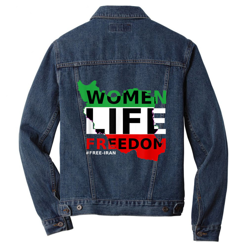 Free Iran Women Life Freedom Stand With Persian Women,iran T Shirt Men Denim Jacket | Artistshot