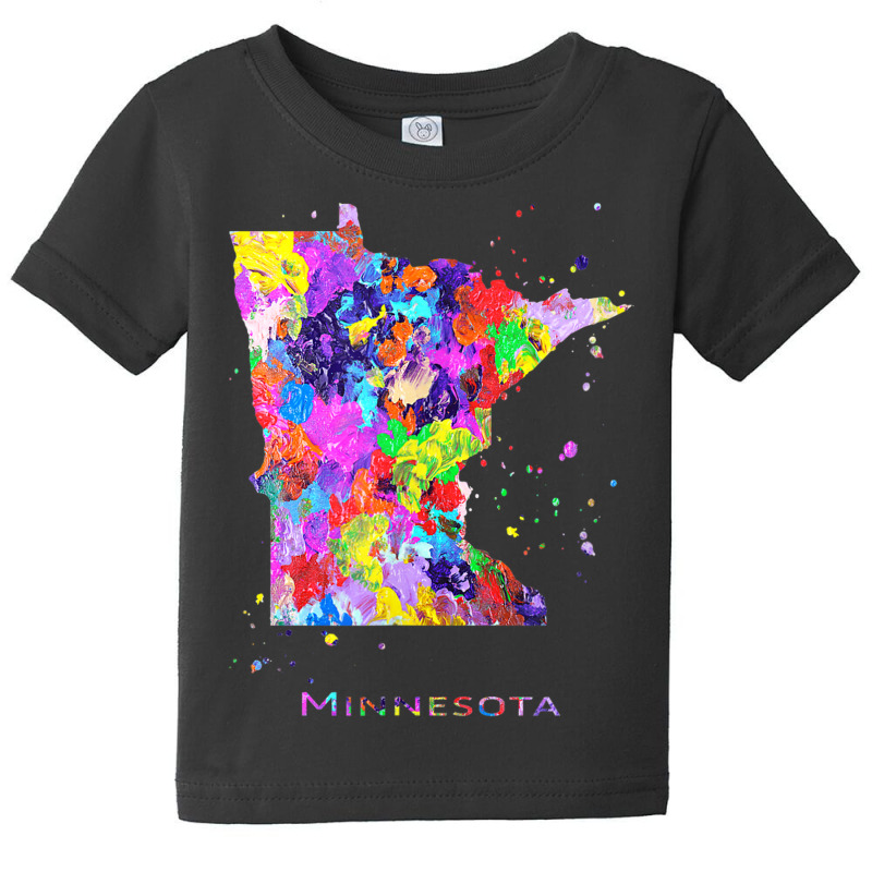 Minnesota Map Baby Tee | Artistshot