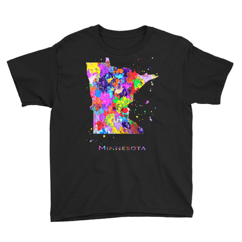 Minnesota Map Youth Tee | Artistshot