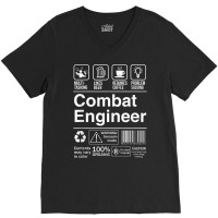 Combat Engineer Product Label T Shirt V-neck Tee | Artistshot