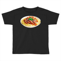 Spaghetti Bolognese Meatball Costume Last Minute Halloween Toddler T-shirt | Artistshot