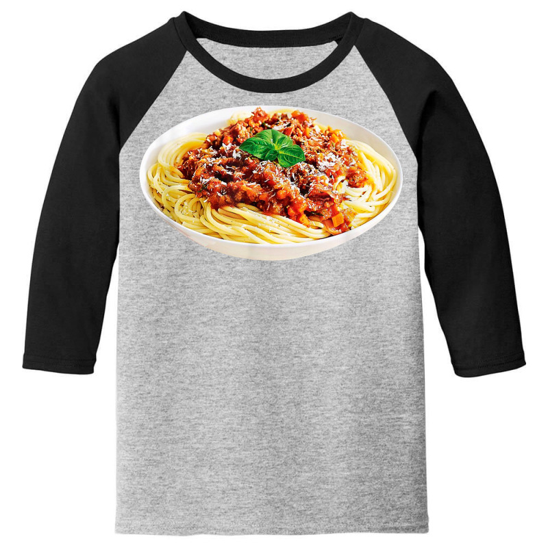 Spaghetti Bolognese Meatball Costume Last Minute Halloween Youth 3/4 Sleeve by August | Artistshot