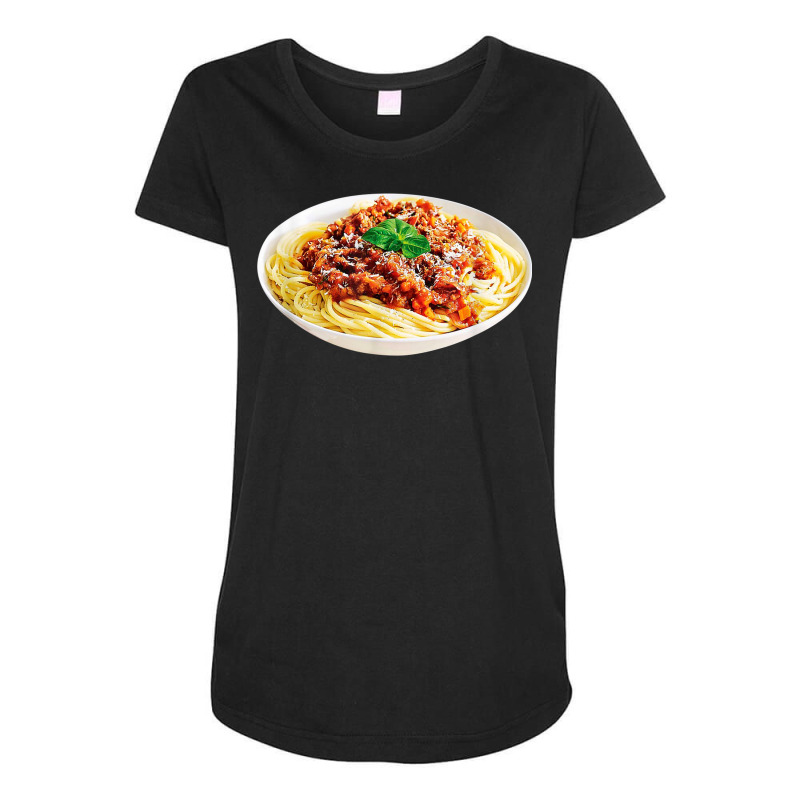 Spaghetti Bolognese Meatball Costume Last Minute Halloween Maternity Scoop Neck T-shirt by August | Artistshot