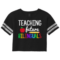 Teaching Future Bilinguals, Bilingual Spanish Teacher T Shirt Scorecard Crop Tee | Artistshot