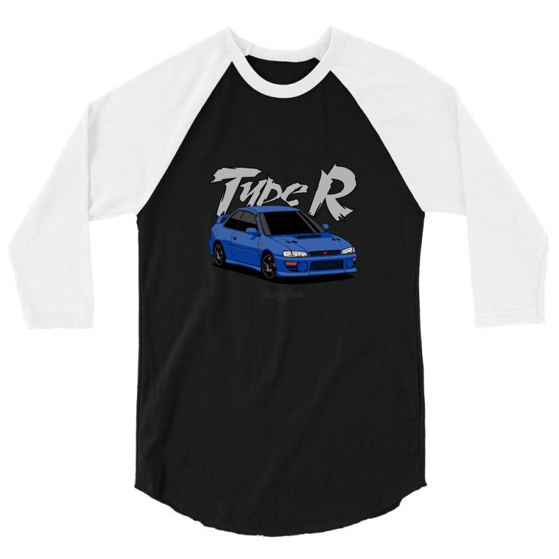 Impreza Type R (blue) 3/4 Sleeve Shirt by RobertDoss | Artistshot