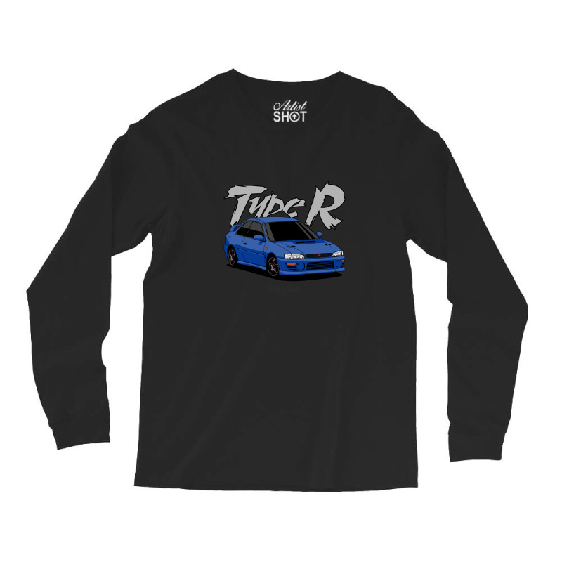 Impreza Type R (blue) Long Sleeve Shirts by RobertDoss | Artistshot