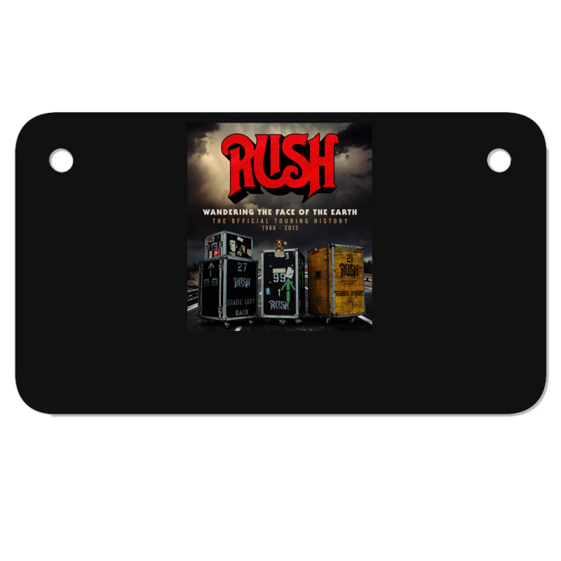 Rush' Wandering The Of The Earth Motorcycle License Plate | Artistshot