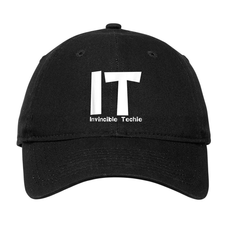 Invincible Techie Computer Information Technology Adjustable Cap by cm-arts | Artistshot