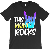 This Mom Rocks Mom Mother Day Rock Music Show Of Hands T-shirt | Artistshot