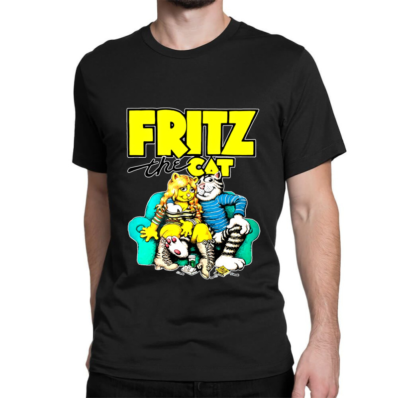 Fritz-the-cat-retro-adult-cartoon-fan- Classic T-shirt by KennethSteele | Artistshot