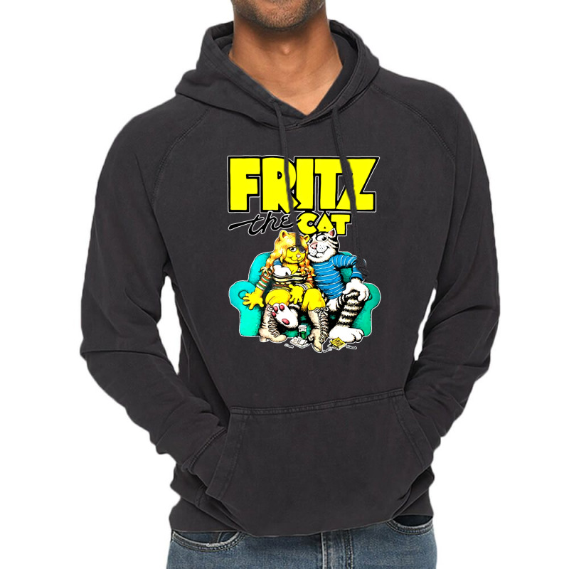 Fritz-the-cat-retro-adult-cartoon-fan- Vintage Hoodie by KennethSteele | Artistshot