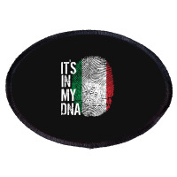 Italian Pride Fingerprint - It_s In My Dna Italy Flag Oval Patch | Artistshot