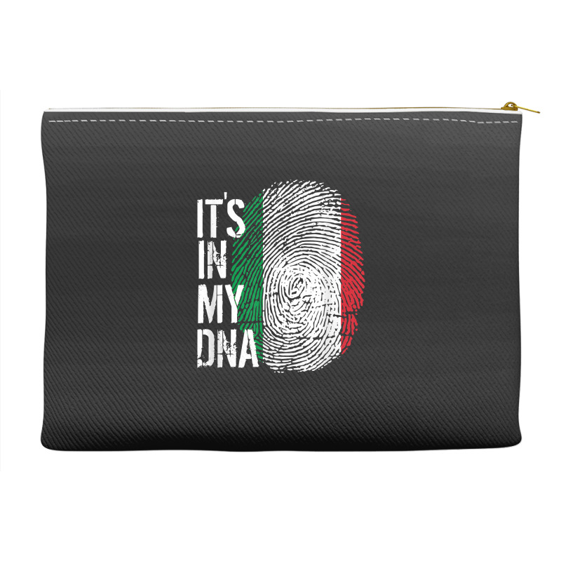 Italian Pride Fingerprint - It_s In My Dna Italy Flag Accessory Pouches by JamesPlyler | Artistshot