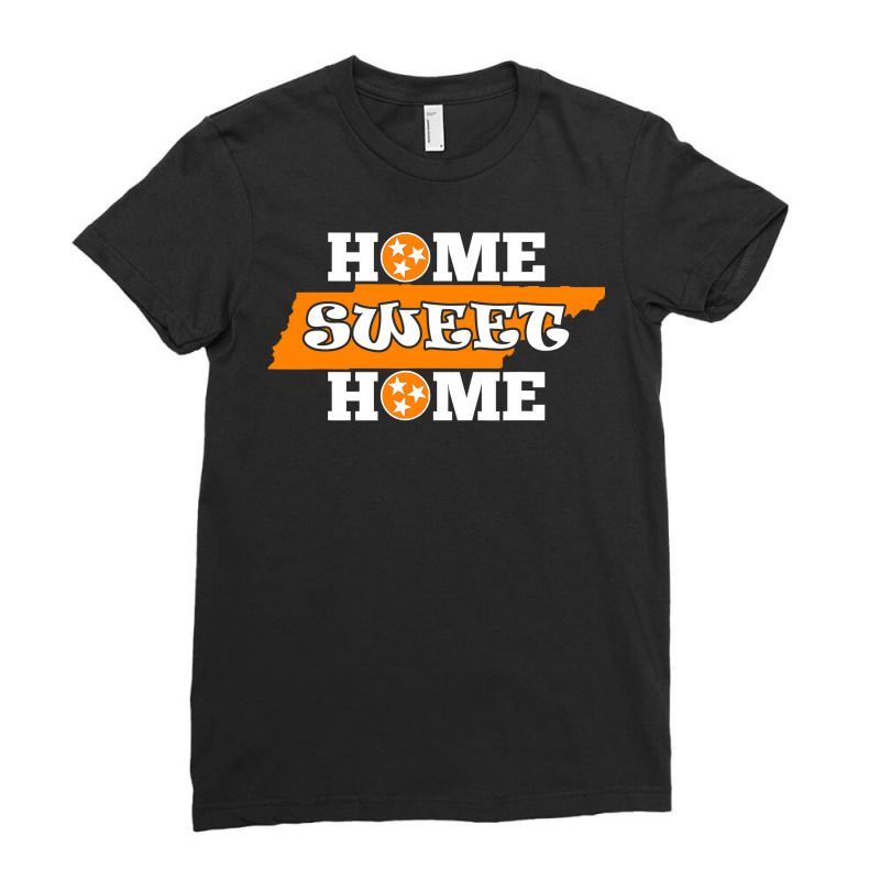 Home Sweet Home Tennessee  Orange State Flag White Tee Ladies Fitted T-Shirt by Haley1989 | Artistshot