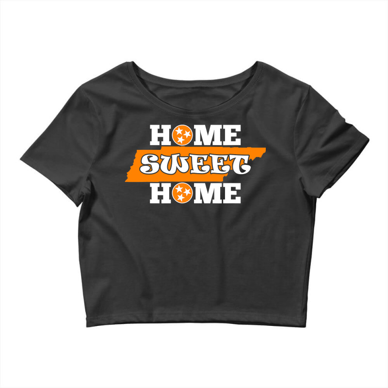 Home Sweet Home Tennessee  Orange State Flag White Tee Crop Top by Haley1989 | Artistshot