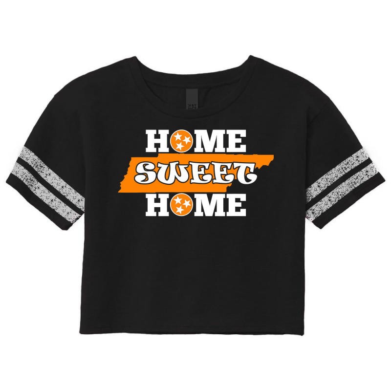 Home Sweet Home Tennessee  Orange State Flag White Tee Scorecard Crop Tee by Haley1989 | Artistshot