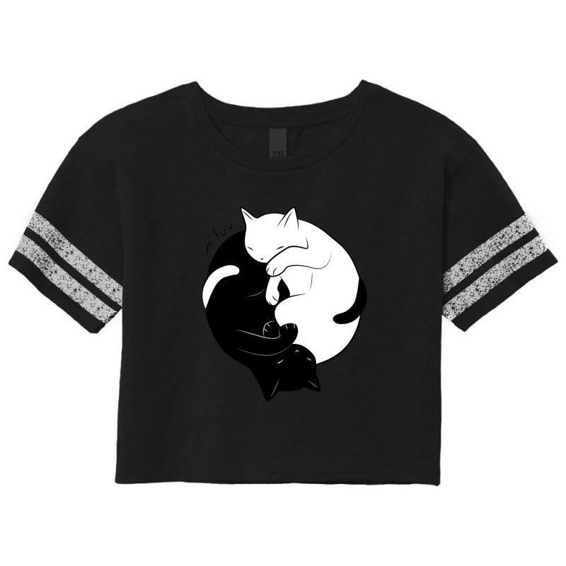 Eternal Cat Love 1 Scorecard Crop Tee by RobinIntorcia | Artistshot