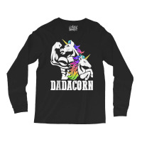 Manly Unicorn Muscle Dad And Daughter Dadacorn Fathers Day Tank Top Long Sleeve Shirts | Artistshot