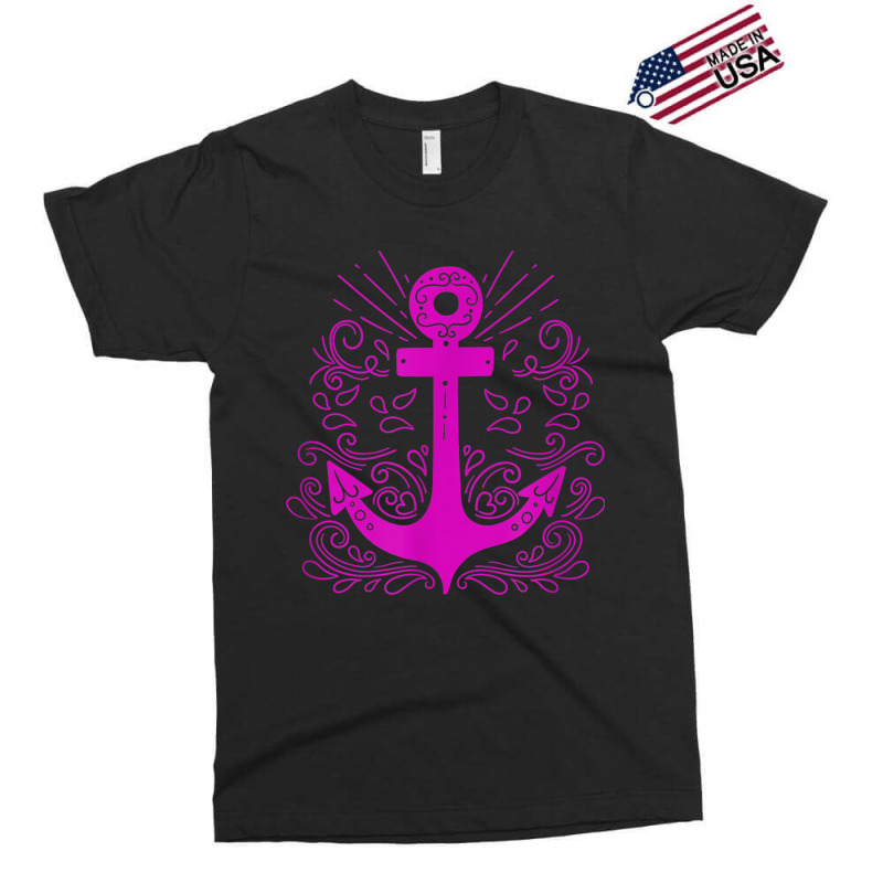 Hot Pink Anchor Sail Sailing T Shirt Exclusive T-shirt | Artistshot