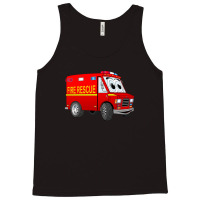 Fire Rescue Mini Van Cartoon Tank Top | Artistshot