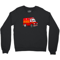 Fire Rescue Mini Van Cartoon Crewneck Sweatshirt | Artistshot