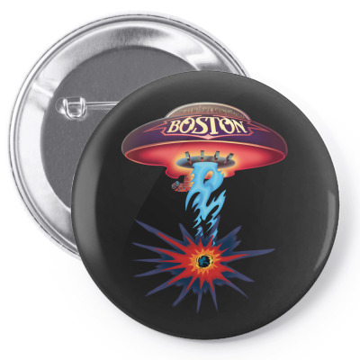 Boston Rock Pin-back Button Designed By Allstreet
