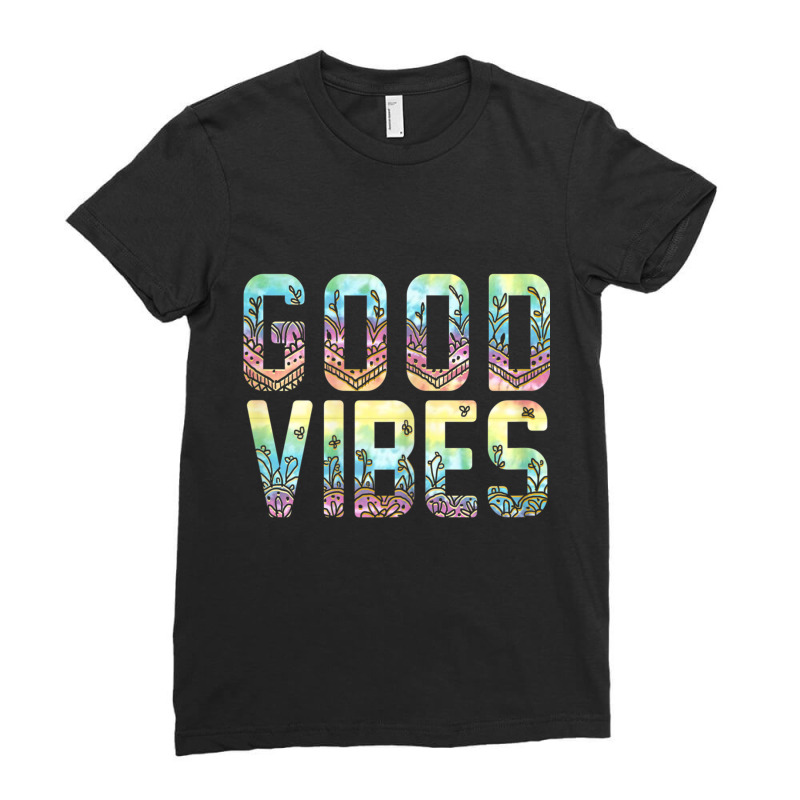 Good Vibes Novelty T Shirt Ladies Fitted T-Shirt by cm-arts | Artistshot