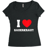 I Love Sauerkraut T Shirt Women's Triblend Scoop T-shirt | Artistshot