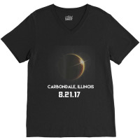 Carbondale, Illinois Total Solar Eclipse 8.21.17 Shirt V-neck Tee | Artistshot