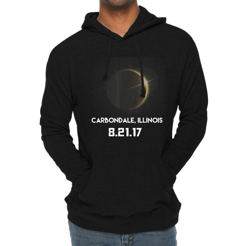 Carbondale, Illinois Total Solar Eclipse 8.21.17 Shirt Lightweight Hoodie by cm-arts | Artistshot