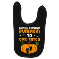 Adding A Pumpkin To Our Patch Pregnancy Halloween Baby Bibs | Artistshot