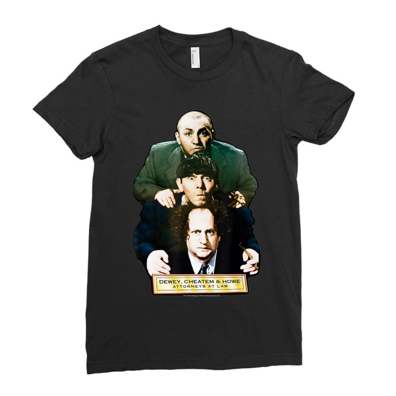 Tts- The Three Stooges Dewey, Cheatem & Howe Attorneys Ladies Fitted T-Shirt by Kuwannin528 | Artistshot