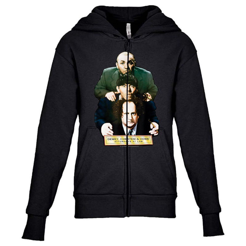 Tts- The Three Stooges Dewey, Cheatem & Howe Attorneys Youth Zipper Hoodie by Kuwannin528 | Artistshot