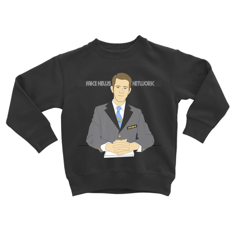 Fake News Anchor Man Breaking News Edition T Shirt Toddler Sweatshirt by cm-arts | Artistshot