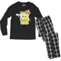 Wordle King Daily Word Game Wordle Kawaii Men's Long Sleeve Pajama Set | Artistshot